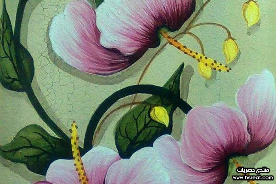 تابلوة وردة موف بفروع صفرا.jpg