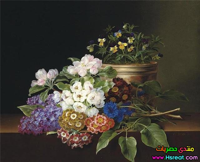 لوحة زهور بألوان مختلفة.jpg
